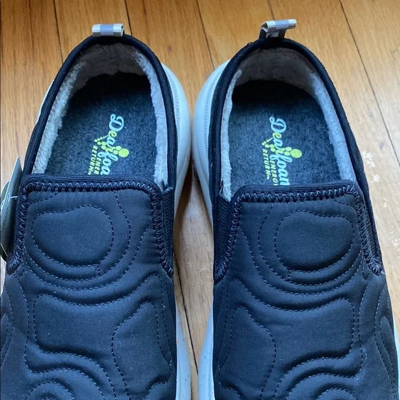 Dearfoam Findlay ReGrind Black Quilted Slip-On Shoes new - Picture 12 of 12